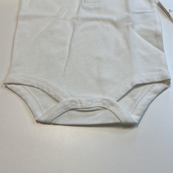 Starting Out 3PC White Collared Onesie, Pink & White Striped Shorts & Hat, NWT! - Picture 7 of 8